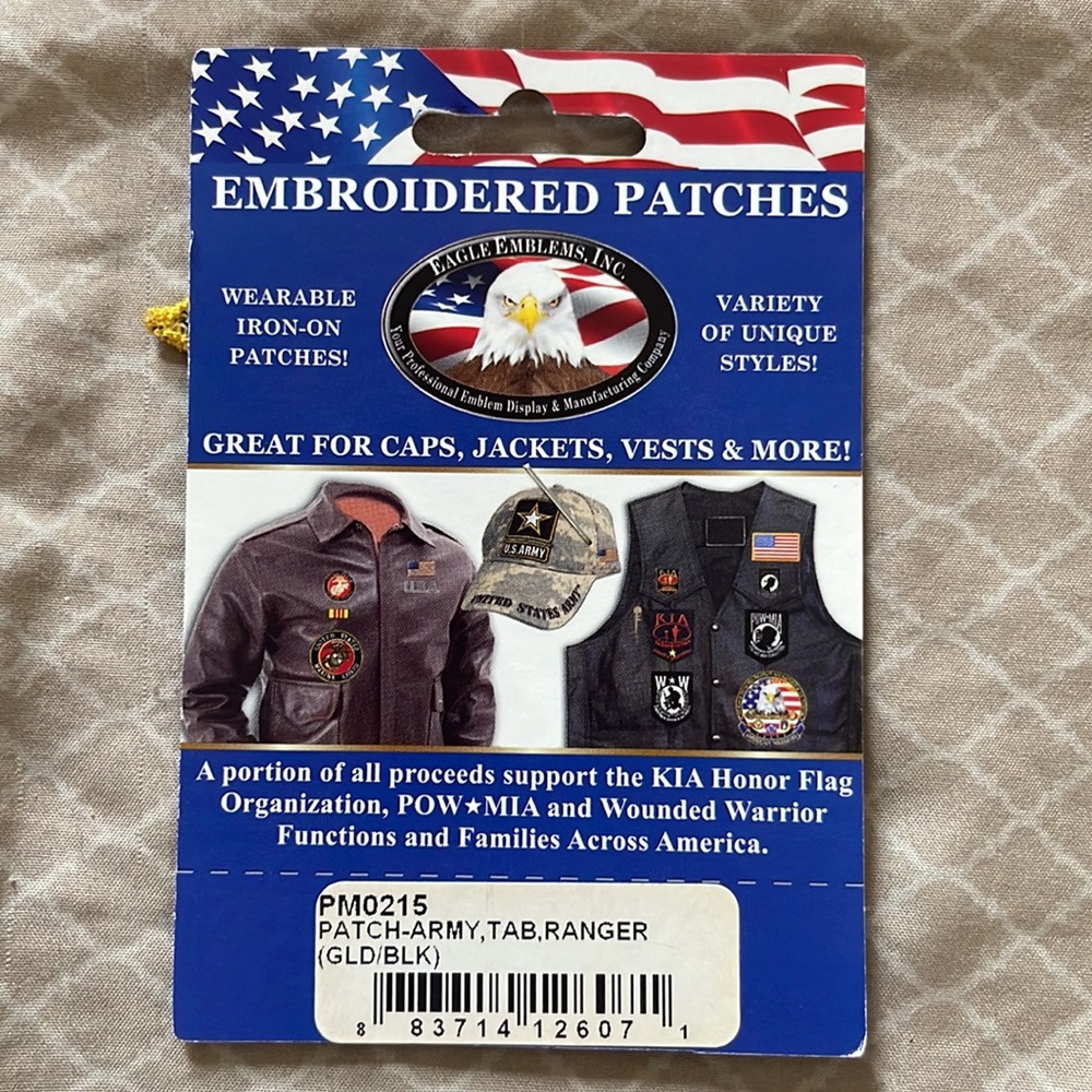 Army Ranger embroidered patch - Picture 2 of 3